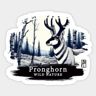 Pronghorn - WILD NATURE - PRONGHORN -10 Sticker